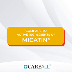CareAll Miconazole 2% cream tube application close-up for easy coverage