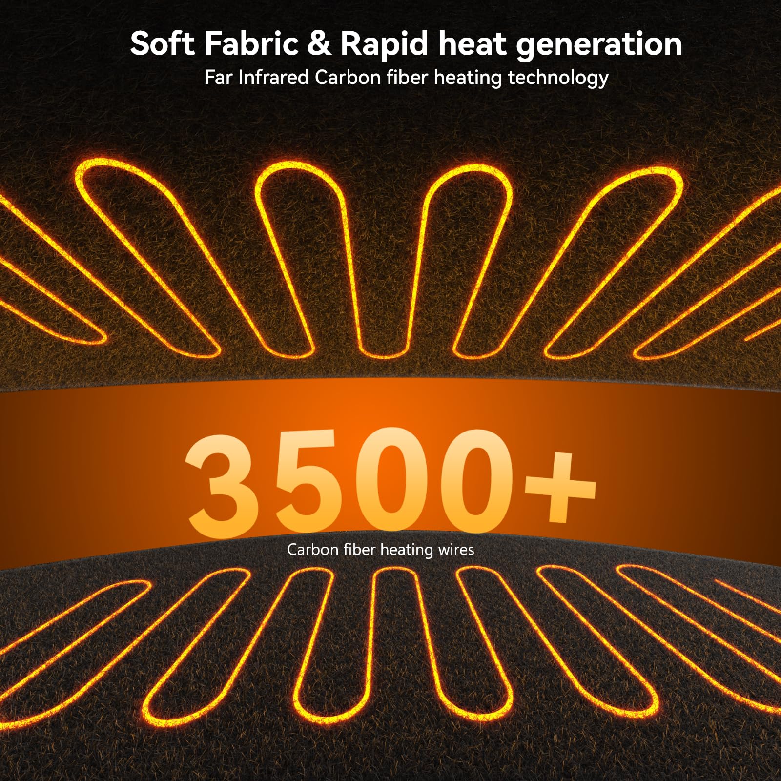 Carecomfi compact heating pad is ideal for home, office, or travel.