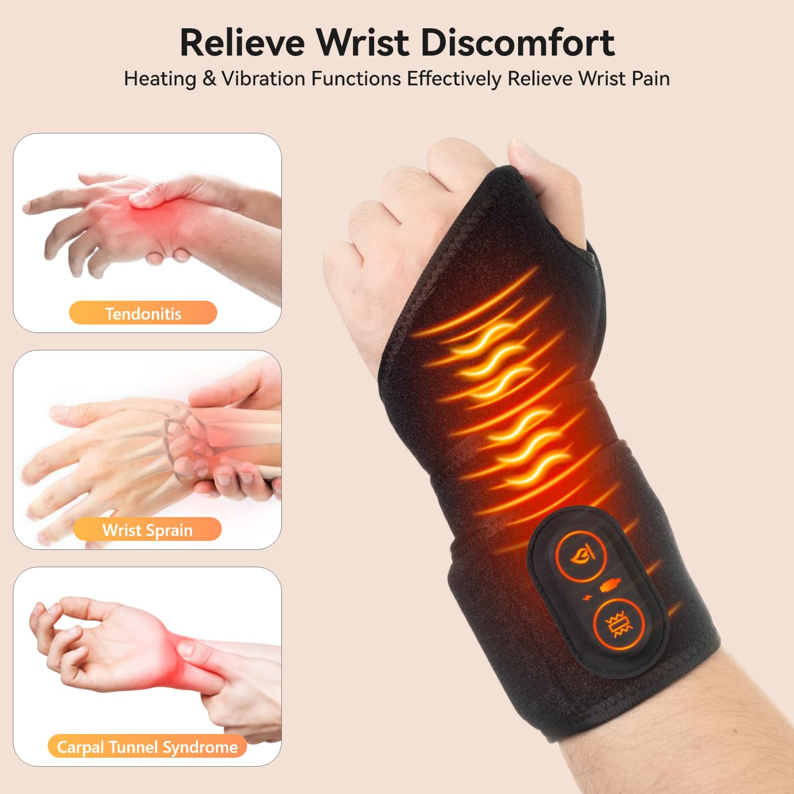 Carecomfi cordless pad delivering warmth and massage during work