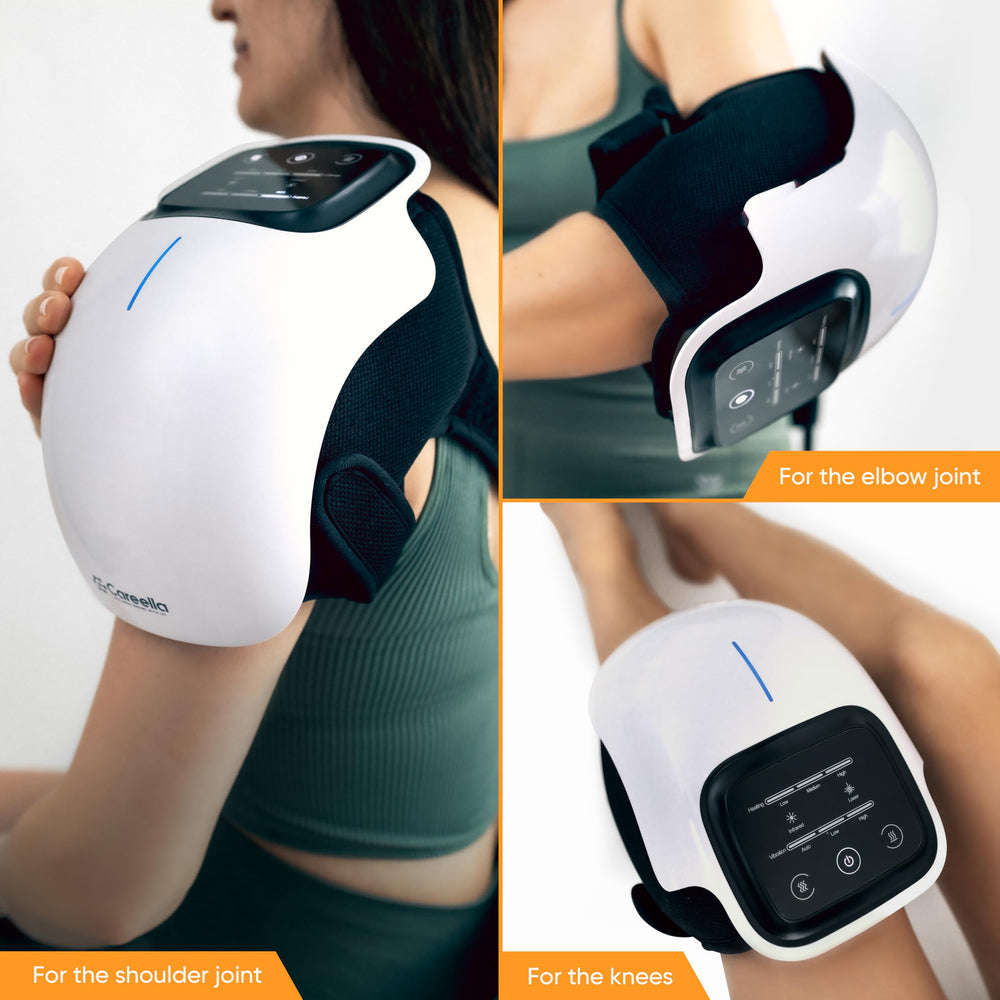 Careella knee massager LED display makes setting selection effortless.