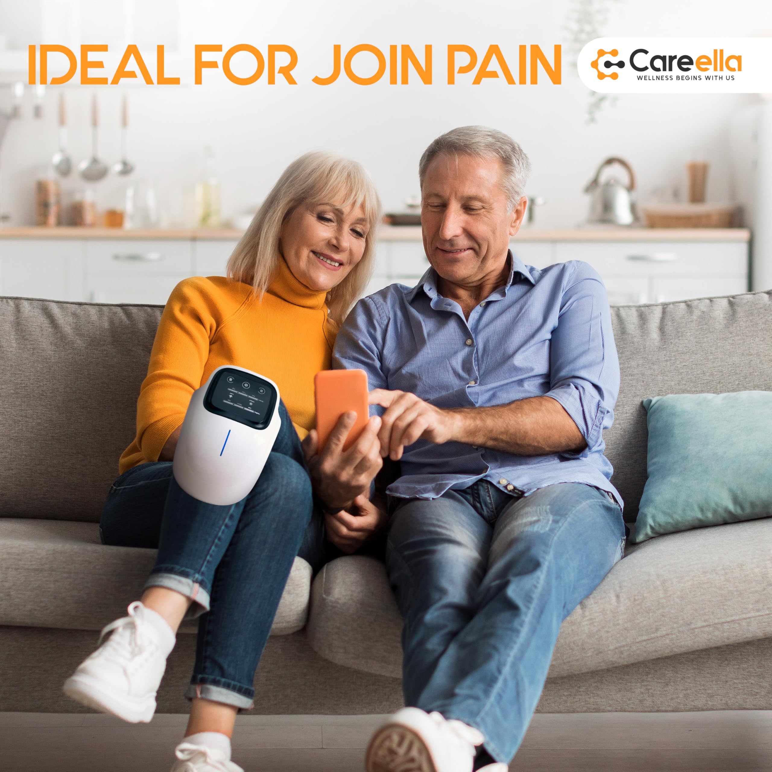 Careella knee massager triple-vibration modes offer versatile stimulation.