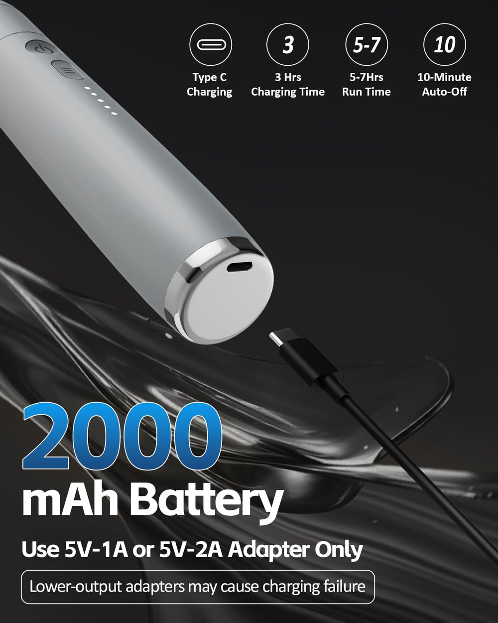 CAREKING motor features 10 mm amplitude with a brushless design for consistent power.