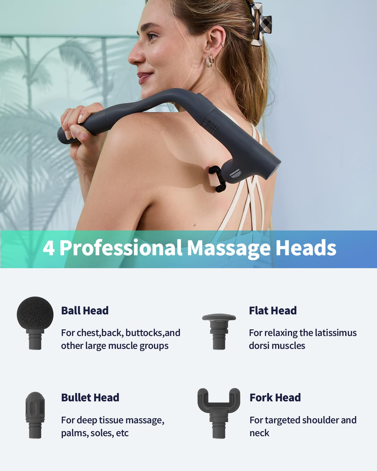 CAREKING 7mm amplitude delivers deep tissue focus on muscles.