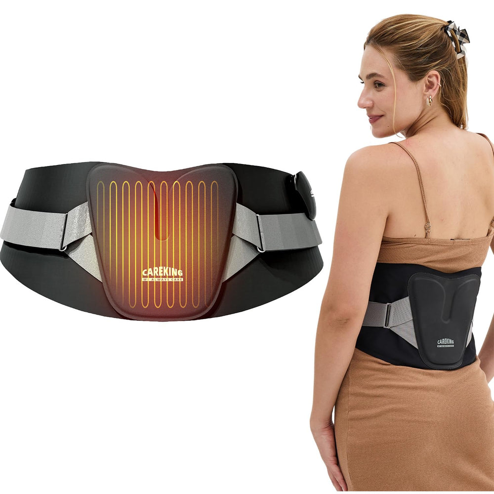 CAREKING cordless heating pad back heat levels for customizable comfort.