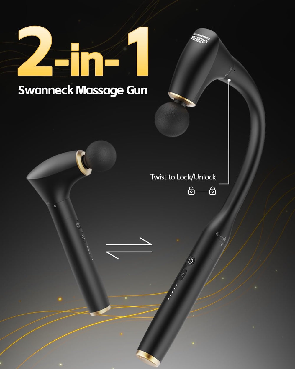 CareKing 5-speed control adapts intensity for varied muscle groups.