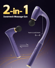 CareKing back and neck massage using the massager.
