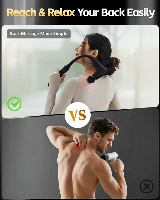 CareKing detachable-handle enables compact, versatile use on arms and calves.