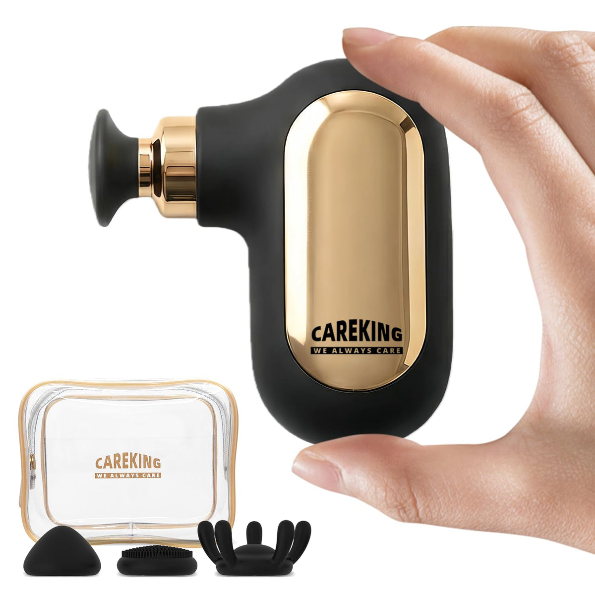 CAREKING Mini Massage Gun case protects your device on the go.