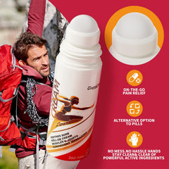 Careland 3oz bottle clearly shows triple-active formula for versatile relief.