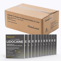 CareLand lidocaine patch on the neck and shoulder delivers targeted comfort for tense muscles.