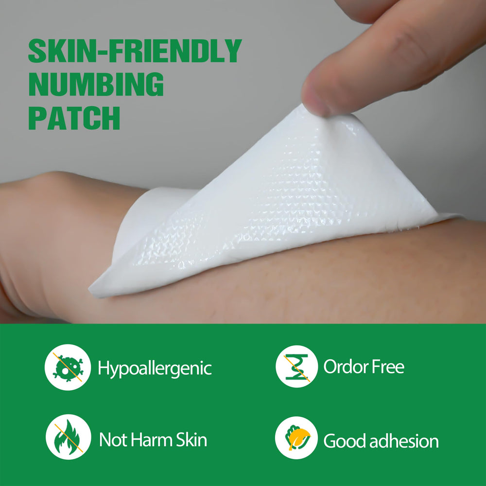 Careland unscented lidocaine patch applied to the back for comfort