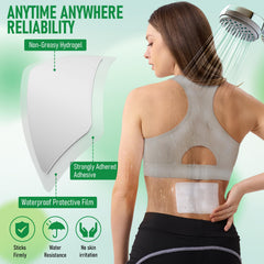 CARELAND waterproof patch on shoulder stays secure during activity.