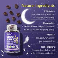 careleaf Sleep Gummies natural ingredients label highlights vegan formula