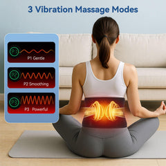 CAREMORR red light belt heat level display shows adjustable warmth