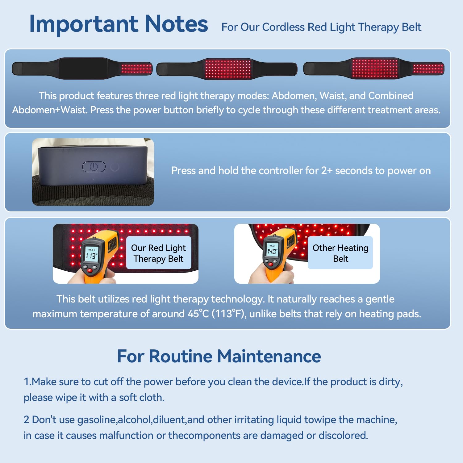 CAREMORR massage and vibration function provides quiet relaxation during wear
