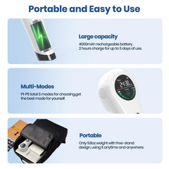 CAREMORR travel-friendly red-light device ready for home or on the go.