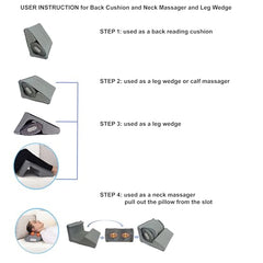 Carepeutic Triple Motion leg wedge position elevates legs for comfort