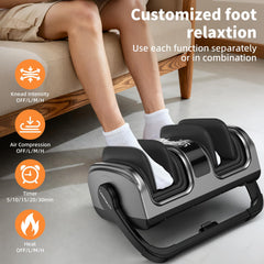 CARESKY foot massager with heat massage modes for multi-level kneading