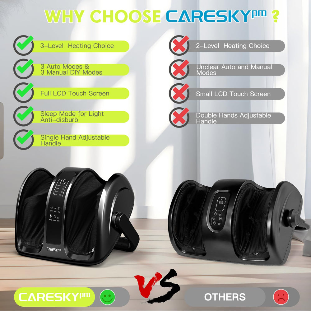 CARESKYpro Remote control makes adjustments easy during sessions.