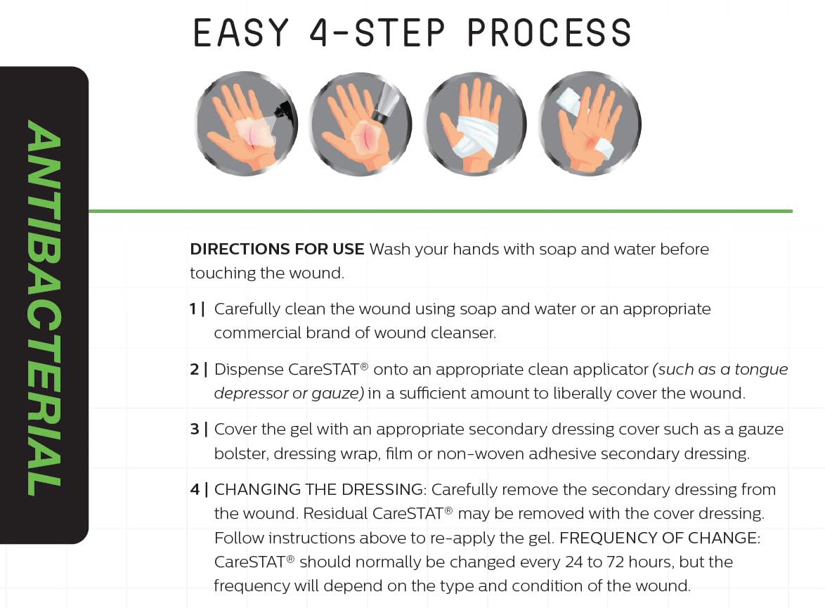 CareSTAT SilverSol nano particles visible in the solution.