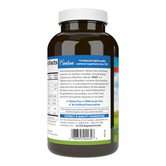 Carlson ACES ingredients panel displays vitamins A, C, E and selenium for cellular health