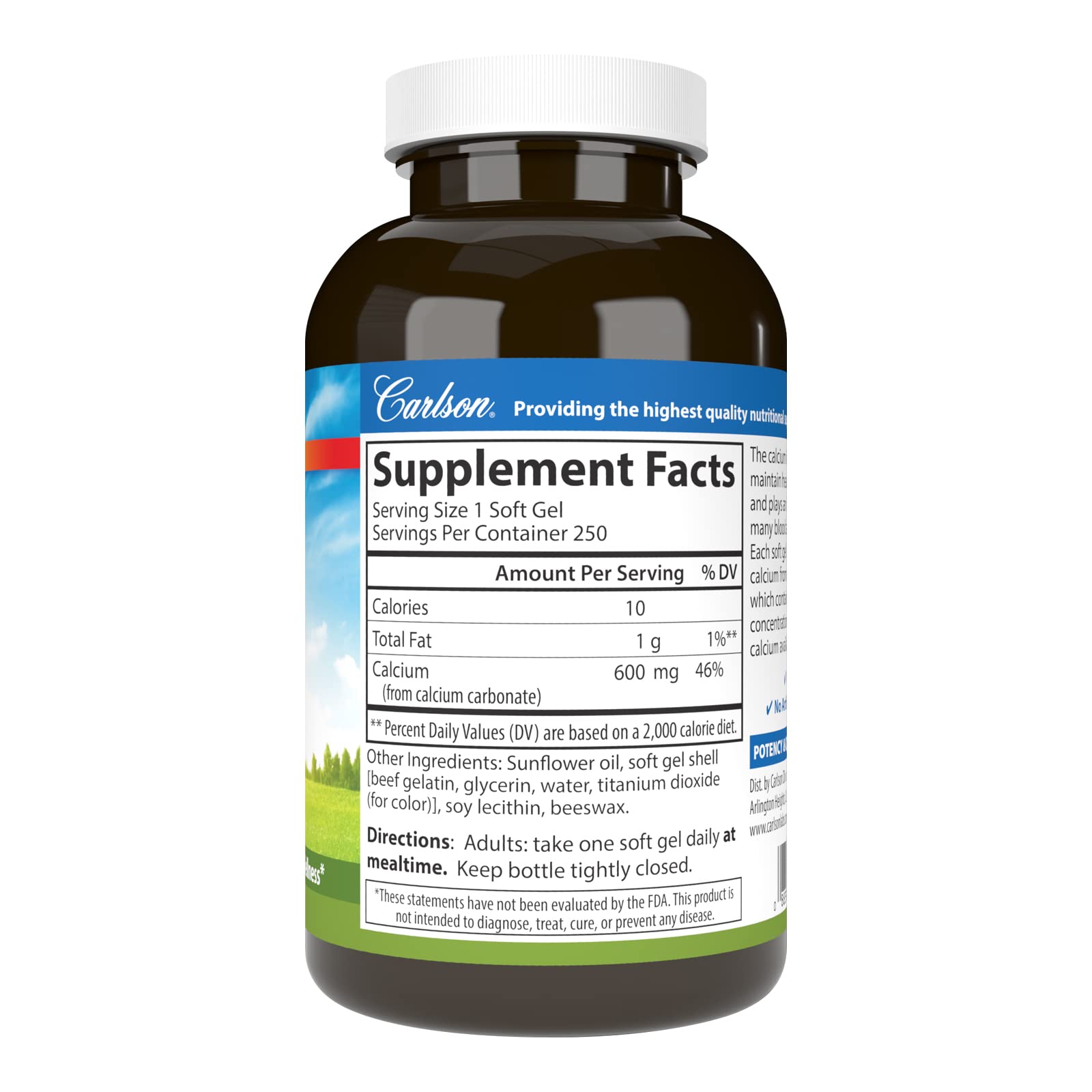Carlson Cal-600 healthy teeth-bones concept visual for wellness inspiration