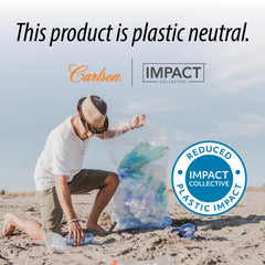 Carlson capsules on spoon and dish illustrate convenient daily intake.