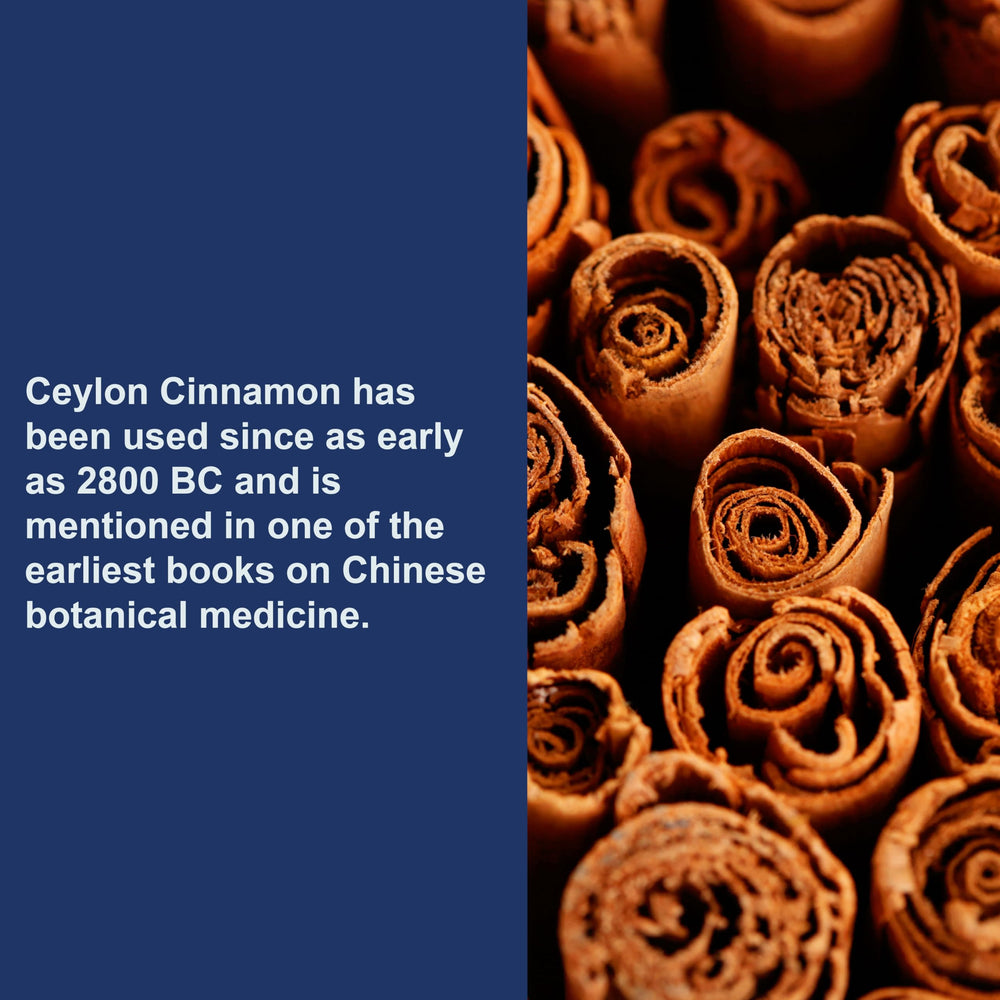 Carlson Ceylon Cinnamon bottle on wood surface for everyday supplement.
