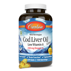 Certifications badge for Carlson Cod Liver Oil Gems non-GMO quality
