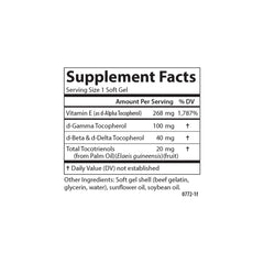 Carlson E-Gems Elite capsules inside view reveals natural-source vitamin E quality