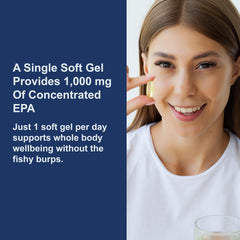 Carlson Elite EPA Gems bottle pour showing convenient daily dose.