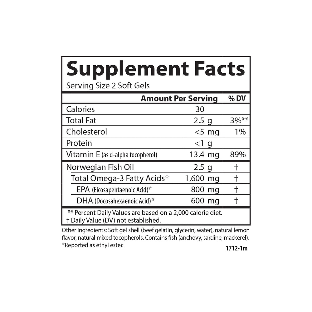 Carlson Elite Omega-3 Gems bottle opened with softgels ready for daily dosing