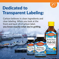 Carlson energy production softgels in hand suggesting daily energy support possibilities