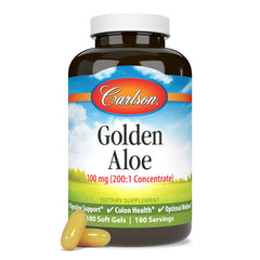 Carlson Golden Aloe capsules pour to measure dose easily.