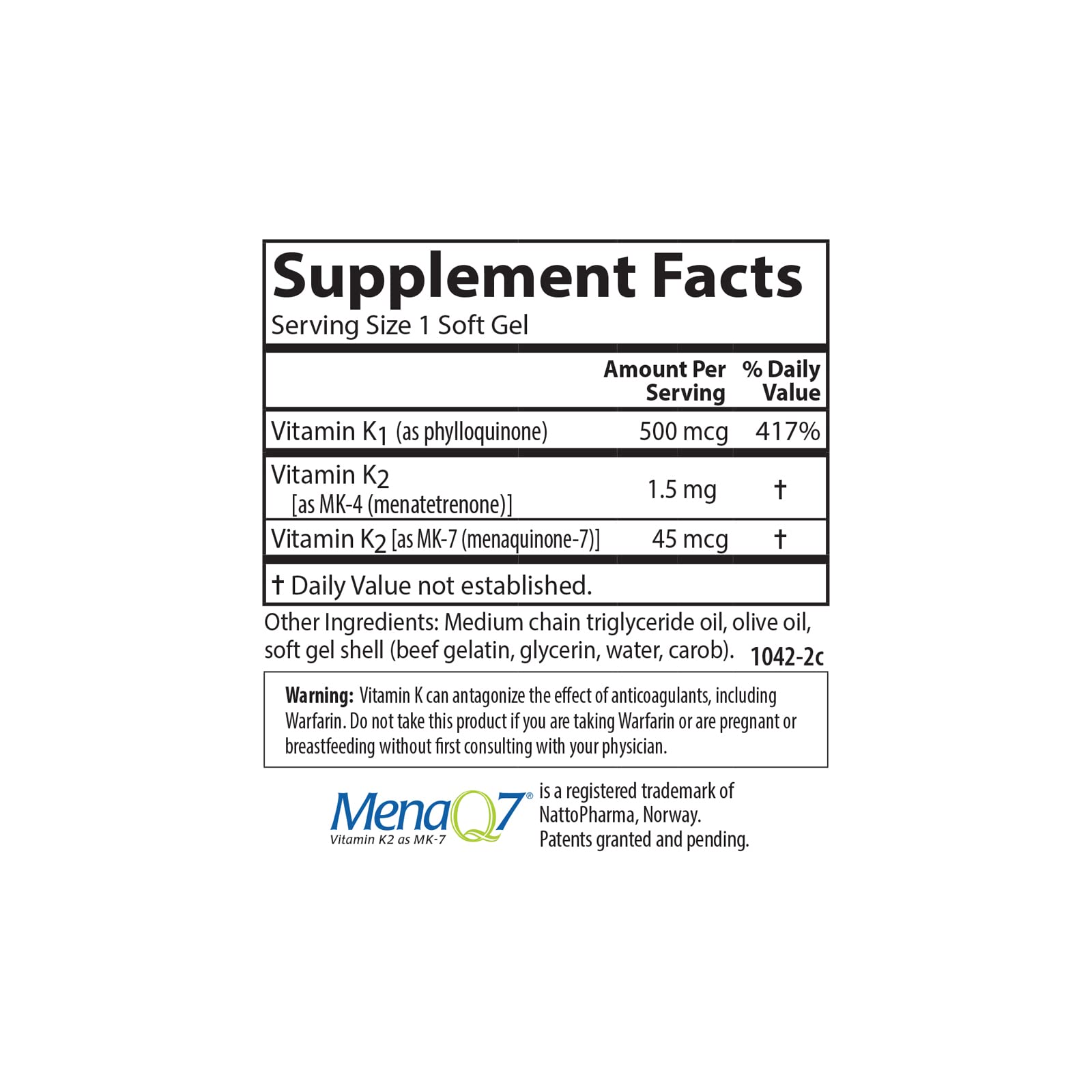 Pouring capsules, a convenient daily routine for K vitamins.