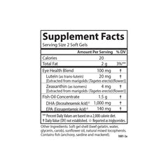 Carlson Lutemax 2021 label indicating nutrient blend