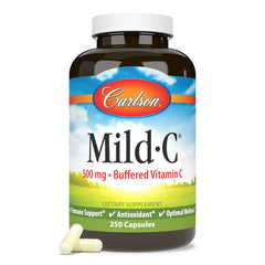 Carlson Mild-C packaging box showcasing brand and product features