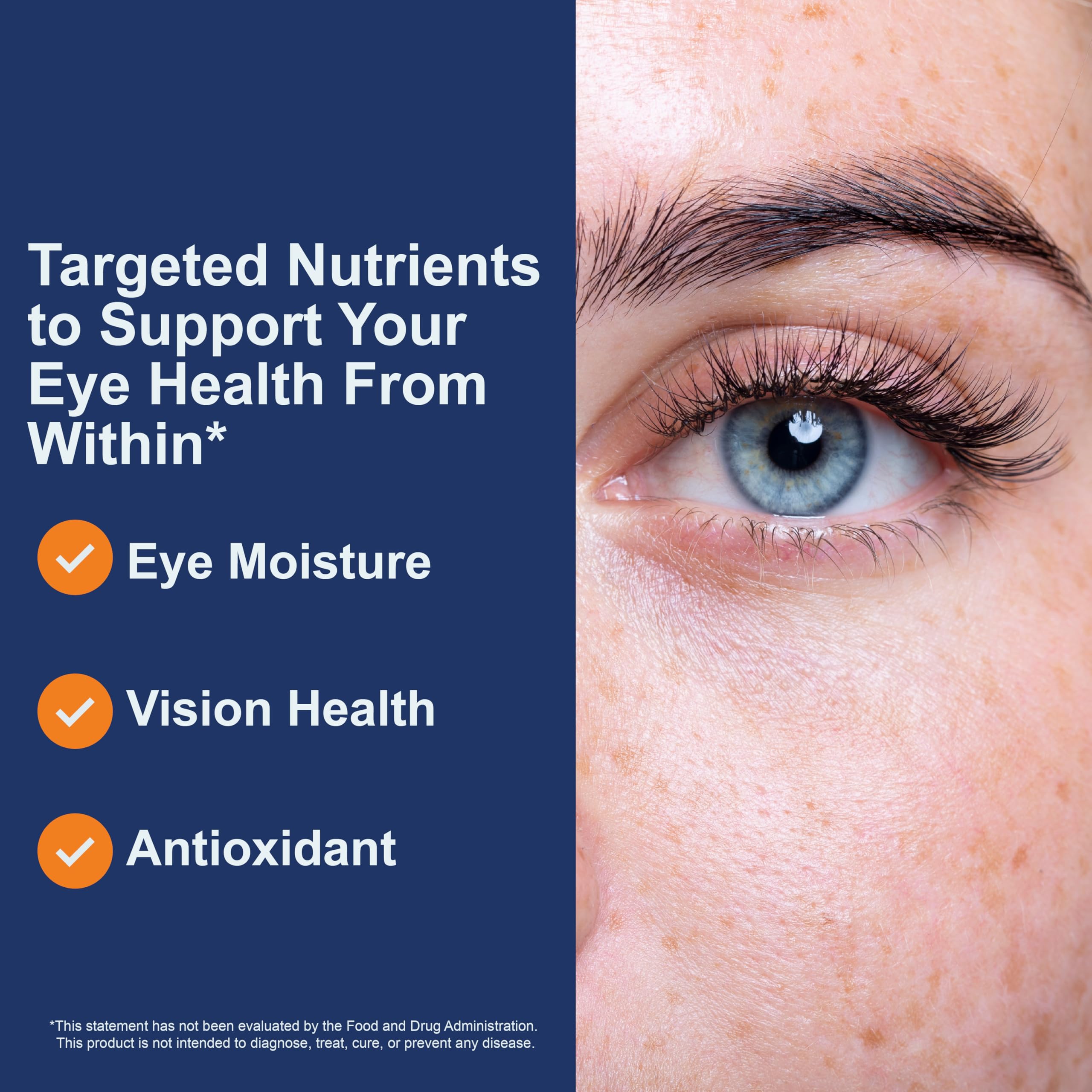 Carlson Moistur-eyes label detail emphasizes quality and ingredients
