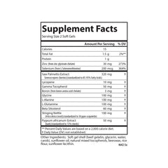 Carlson Nutra-Support Prostate capsules in hand for convenient supplementation