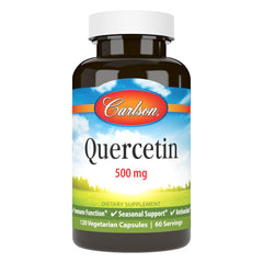 Carlson Quercetin 500mg bottle pour supports seasonal comfort.