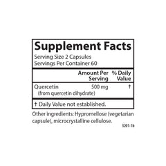 Carlson Quercetin label and bottle potency and quality guaranteed.