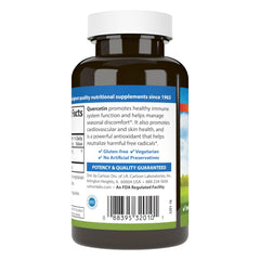 Carlson Quercetin vegetarian capsules plant-based wellness support.