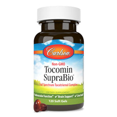 Carlson Tocomin SupraBio softgels ready for daily consumption and absorption.