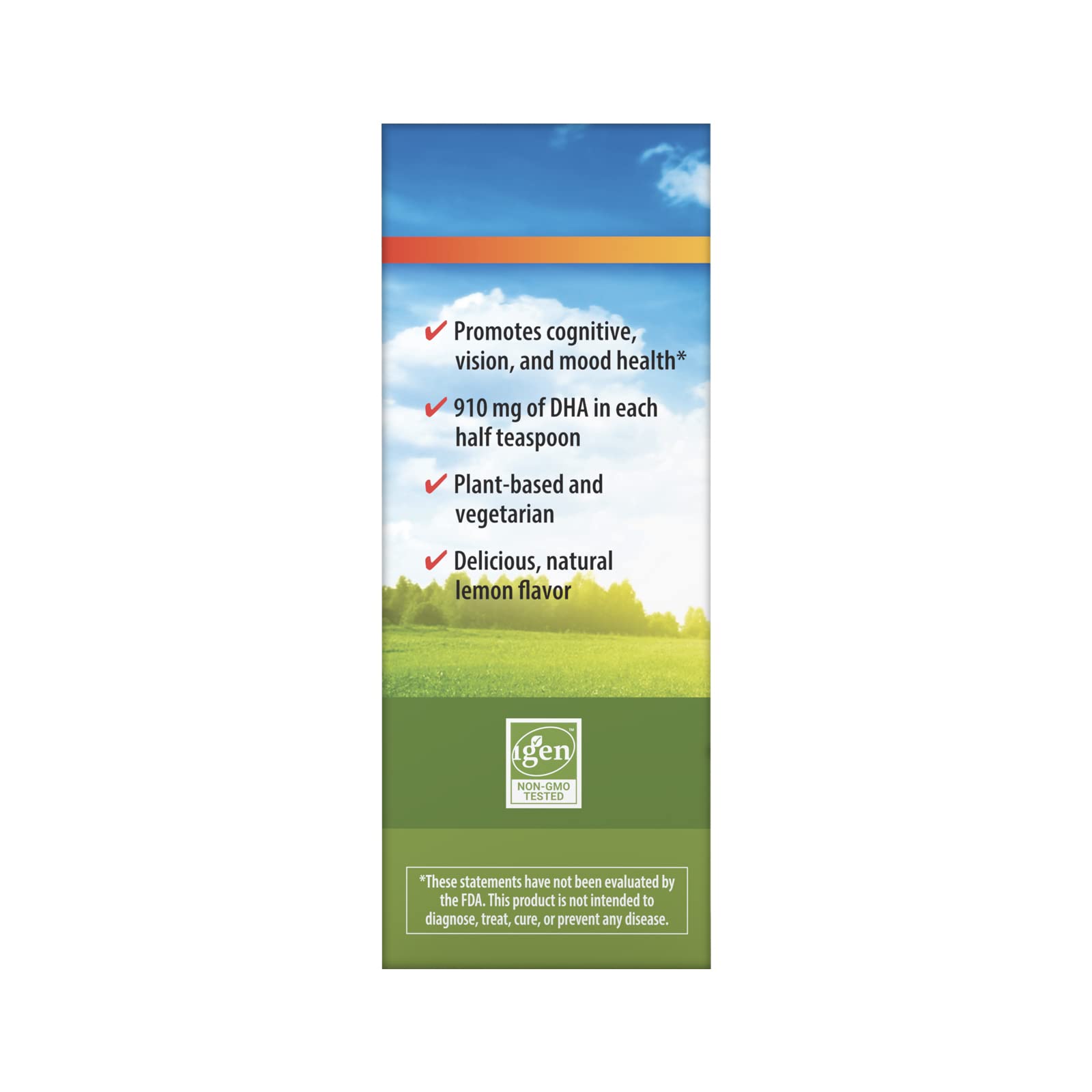 Carlson Vegetarian DHA blended into a smoothie for plant-based omega-3