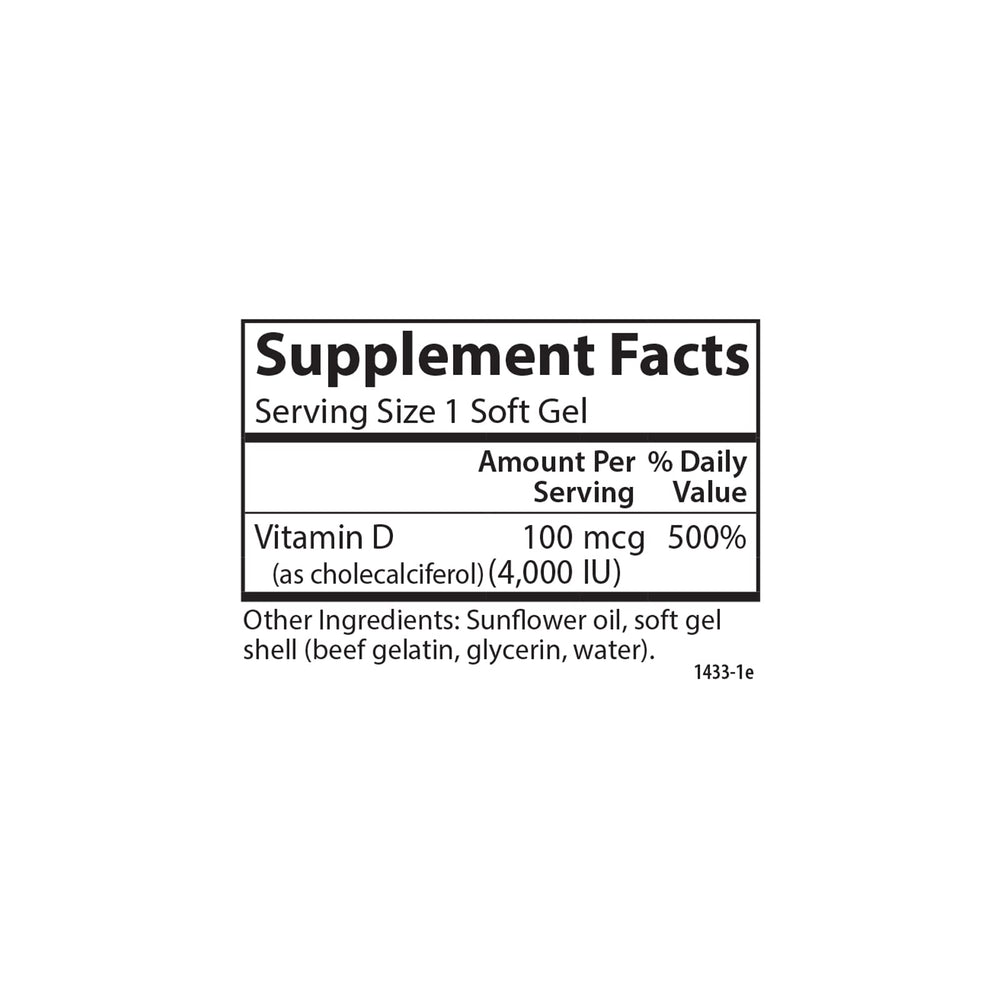 Carlson Vitamin D3 softgels in hand for everyday immune and bone health.