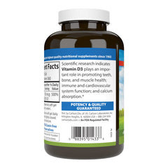 Label on Carlson Vitamin D3 softgels highlighting 4000 IU dosage.