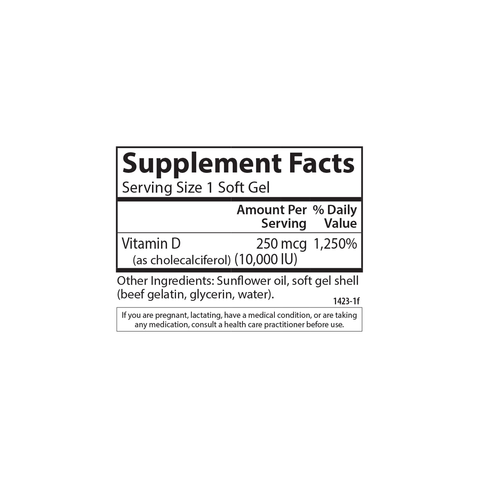 Carlson Vitamin D3 soft gels with lab testing seal for quality