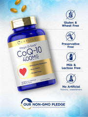 Carlyle CoQ10 with Black Pepper Extract image signals enhanced absorption