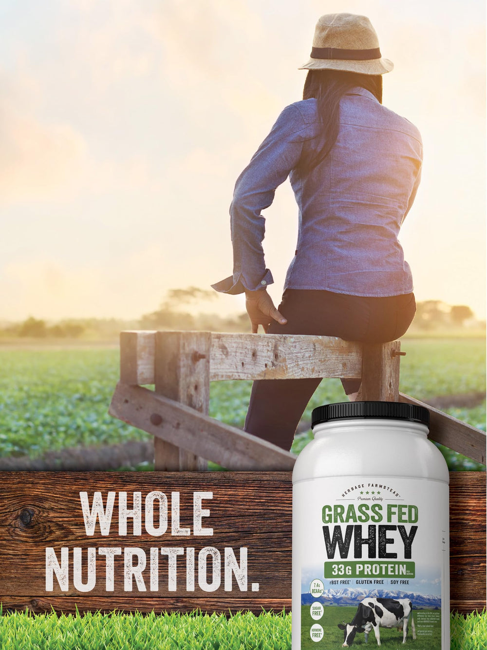 Smoothie with Carlyle Grass Fed Whey for a protein boost