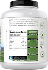 Carlyle grass-fed whey powder scoop highlighting convenient serving size